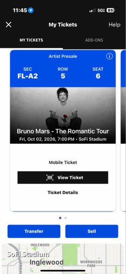 Bruno Mars Sofi Stadium Oct 2