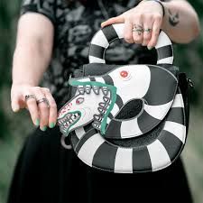 Loke new Loungefly  sandworm Beetlejuice crossbody used 1x