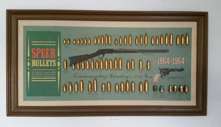 Speer Bullets 1864-1964 commemorative bullet board complete for Sale in ...