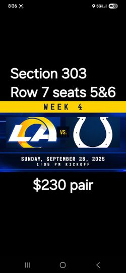 Rams Vs Colts