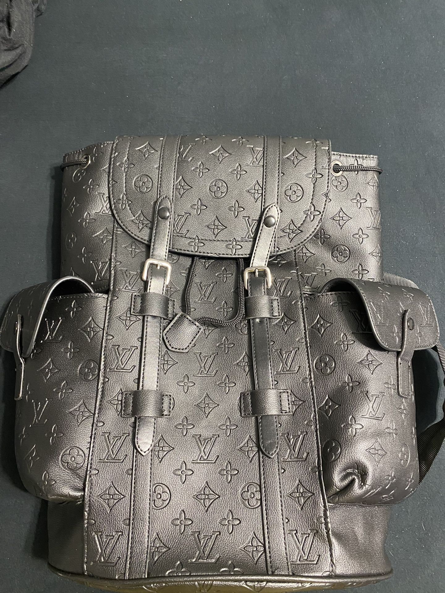 Lv Embroidered black backpack for Sale in Temple Terr, FL - OfferUp