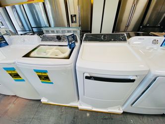 Frigidaire Top Load Washer and Dryer Set no credit needed