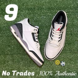 Size 9 Air Jordan 3 Retro “Grey Cement” 🐘 