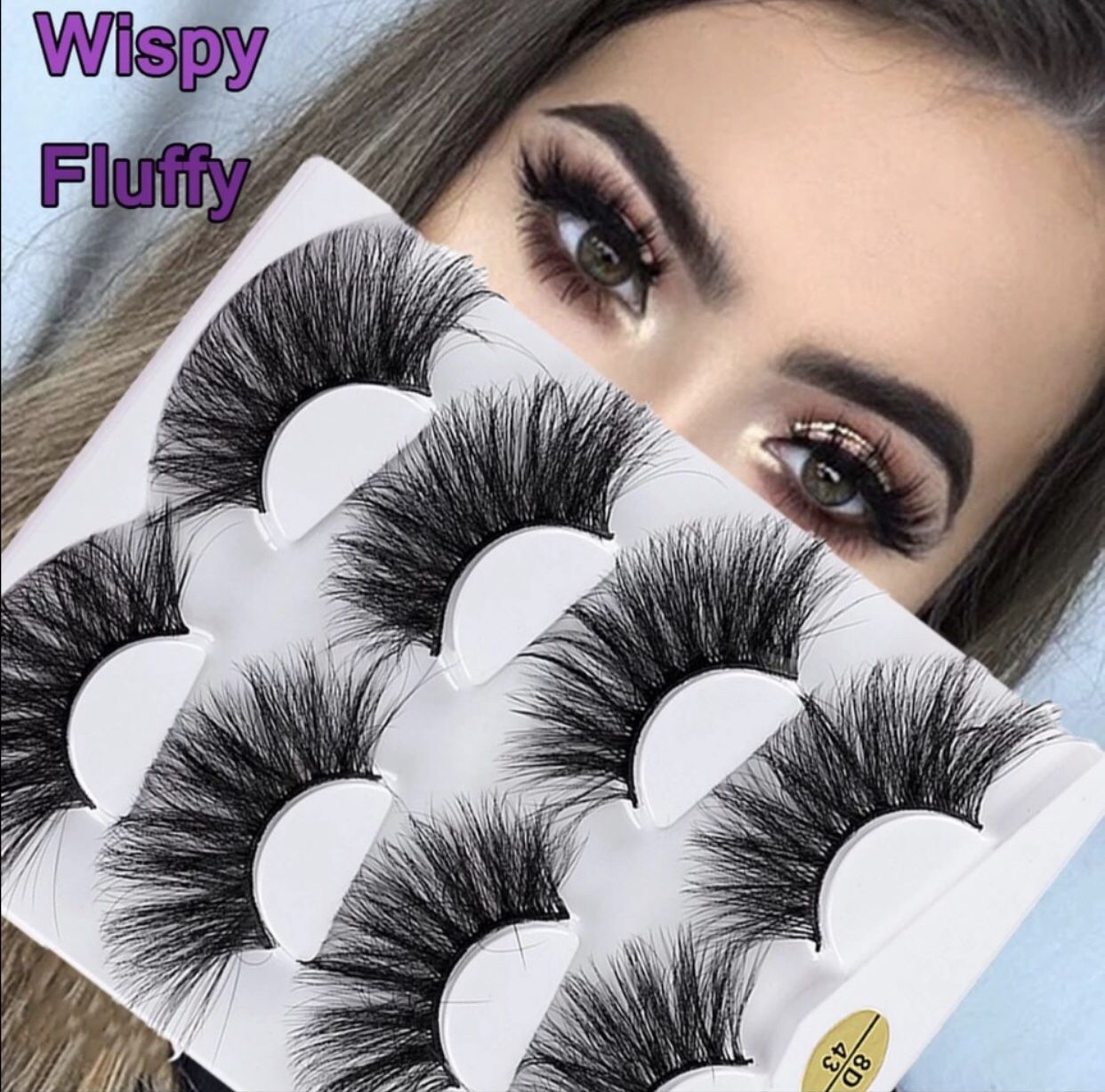 Luxe Whispy Faux Mink Hair False Eye Lashes