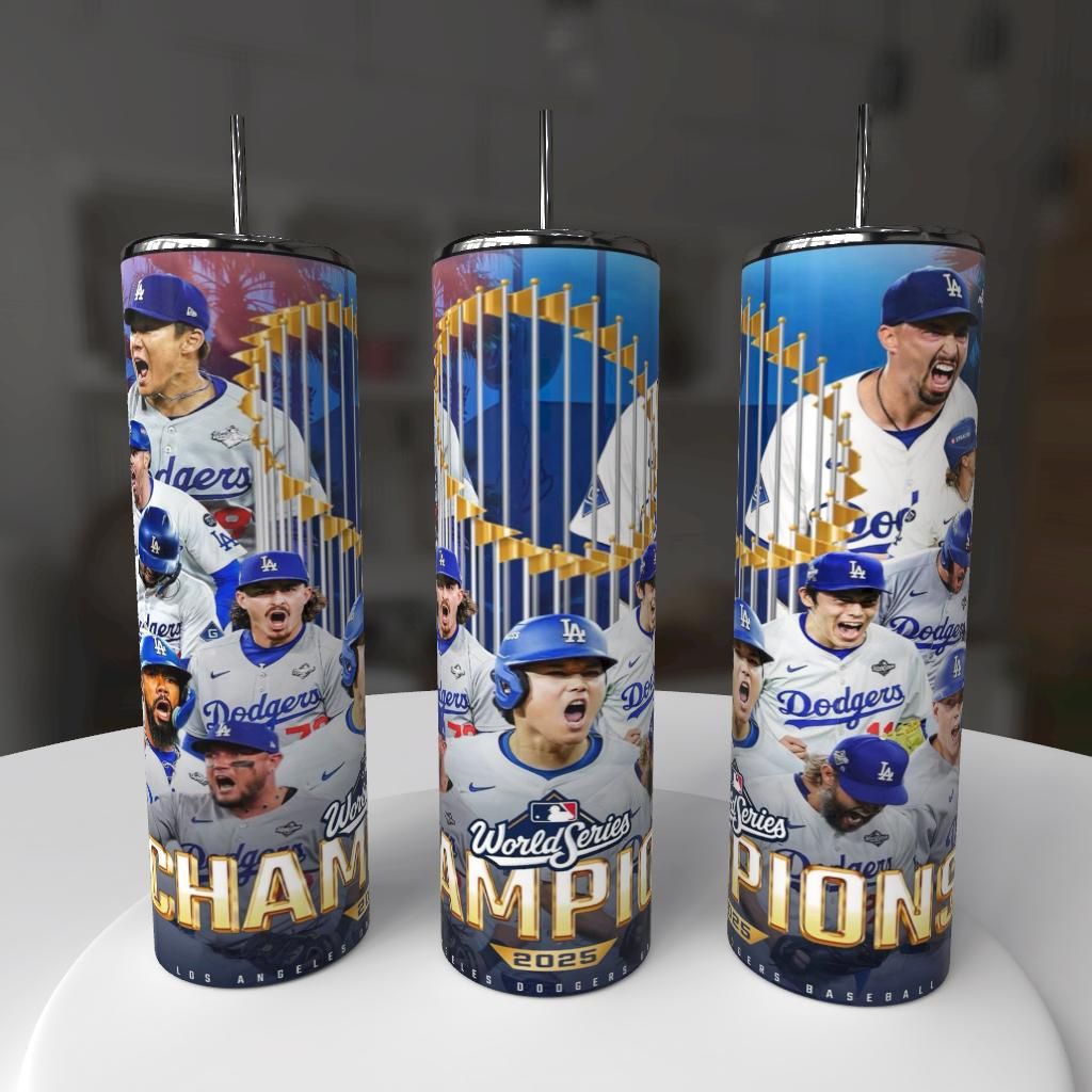 Los Angeles Dodgers Baseball Tumbler