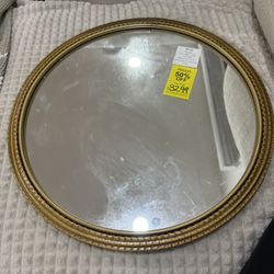 Gold 19” Round Mirror