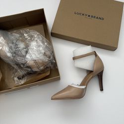 New Women’s Lucky Brand Tukko Heels with Ankle Strap