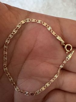 10k bracelet Valentino pulsera de oro