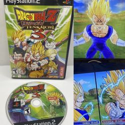 Dragon Ball Z: Budokai Tenkaichi 3 PS2 Sony PlayStation 2,2007 NO MANUAL DBZ BT3