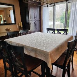 Counter Height Dinner Table -seats 8. $250