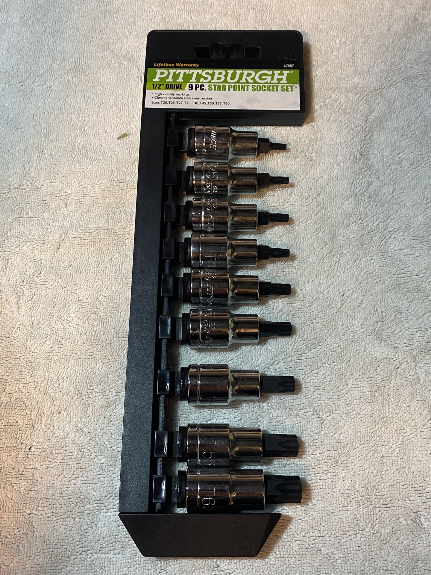 PITTSBURGH 1/2 in. Drive Star Bit Socket Set