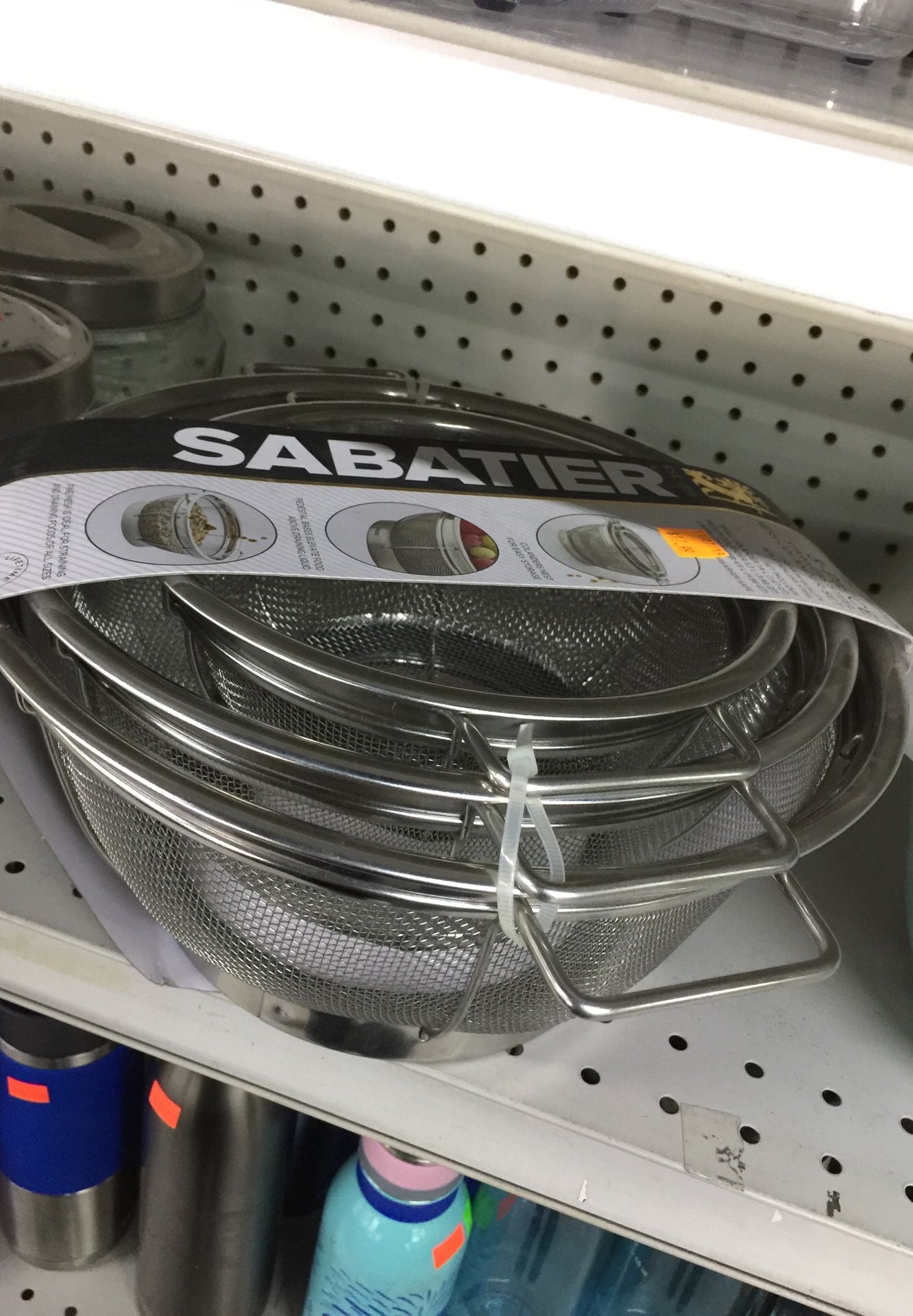 Sabatier 3-Piece Stainless Steel Mesh Colander Set