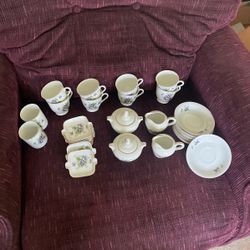 Vintage Milk, Sugar, Cups, Ash Trays, Plates For Cups 