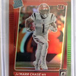 2021 Panini Donruss Football Optic Prizm Rated Rookie Ja’Marr Chase
