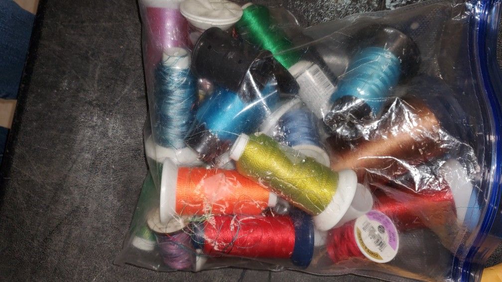 Machine Embroidery Thread Lot Aniston & More