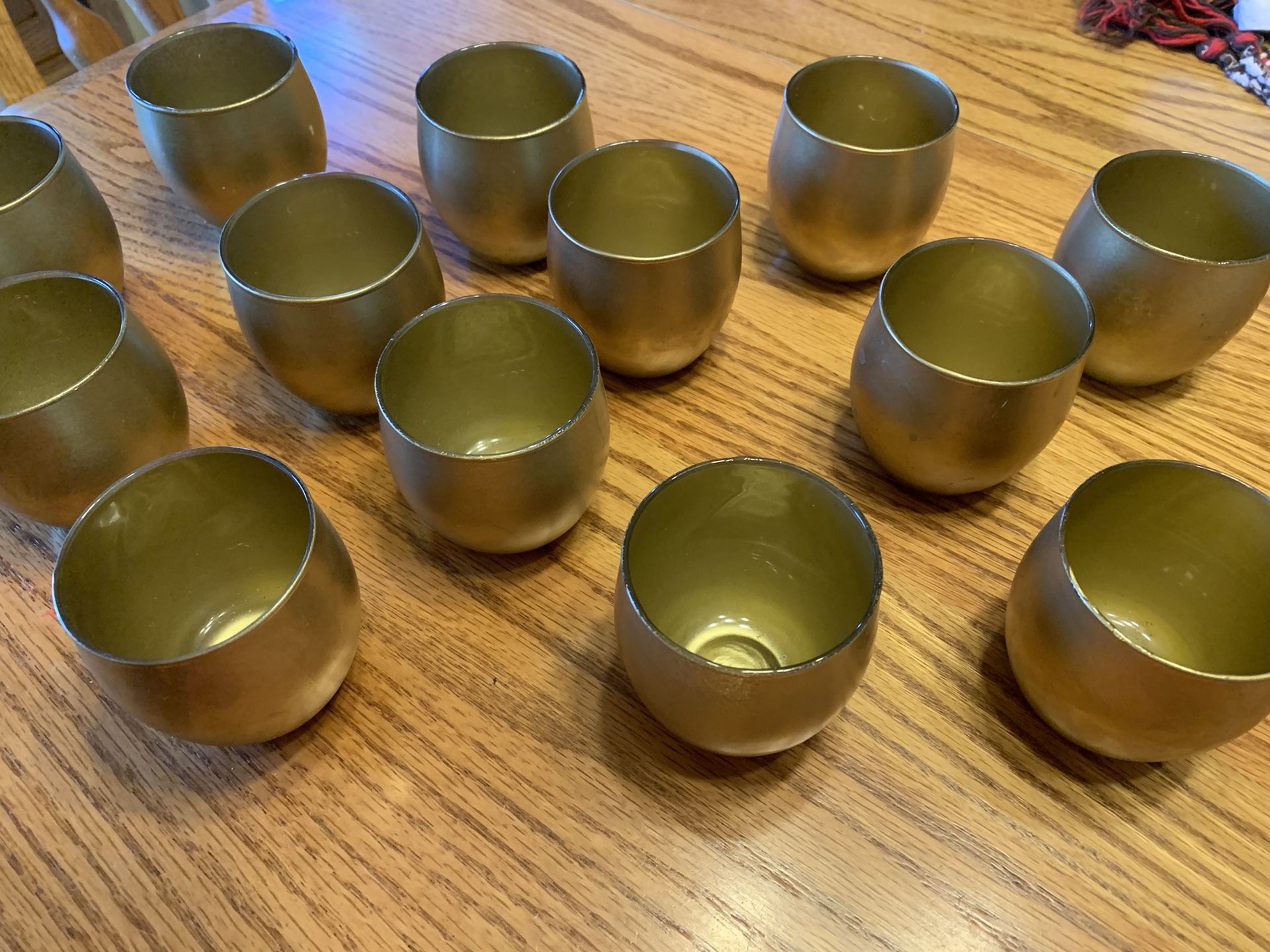 Gold Votive Candle Holders