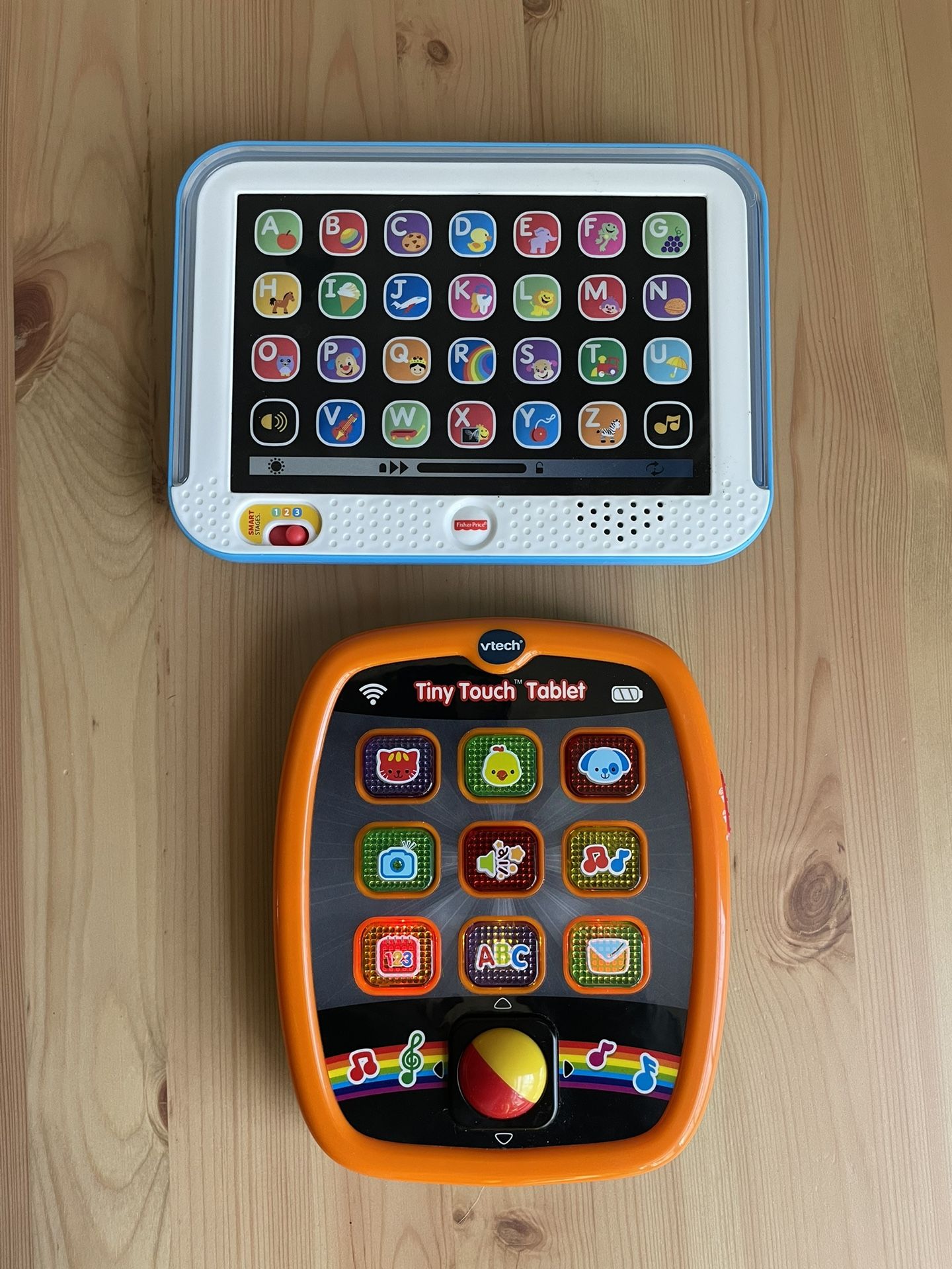 Educational Vtech Tiny Touch Tablet With Lights & Sounds Fisher Price ABC Alphabet Lot