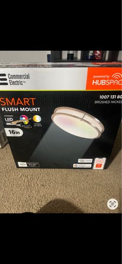 Commercial Electric 16in Smart LED Flush Mount Light