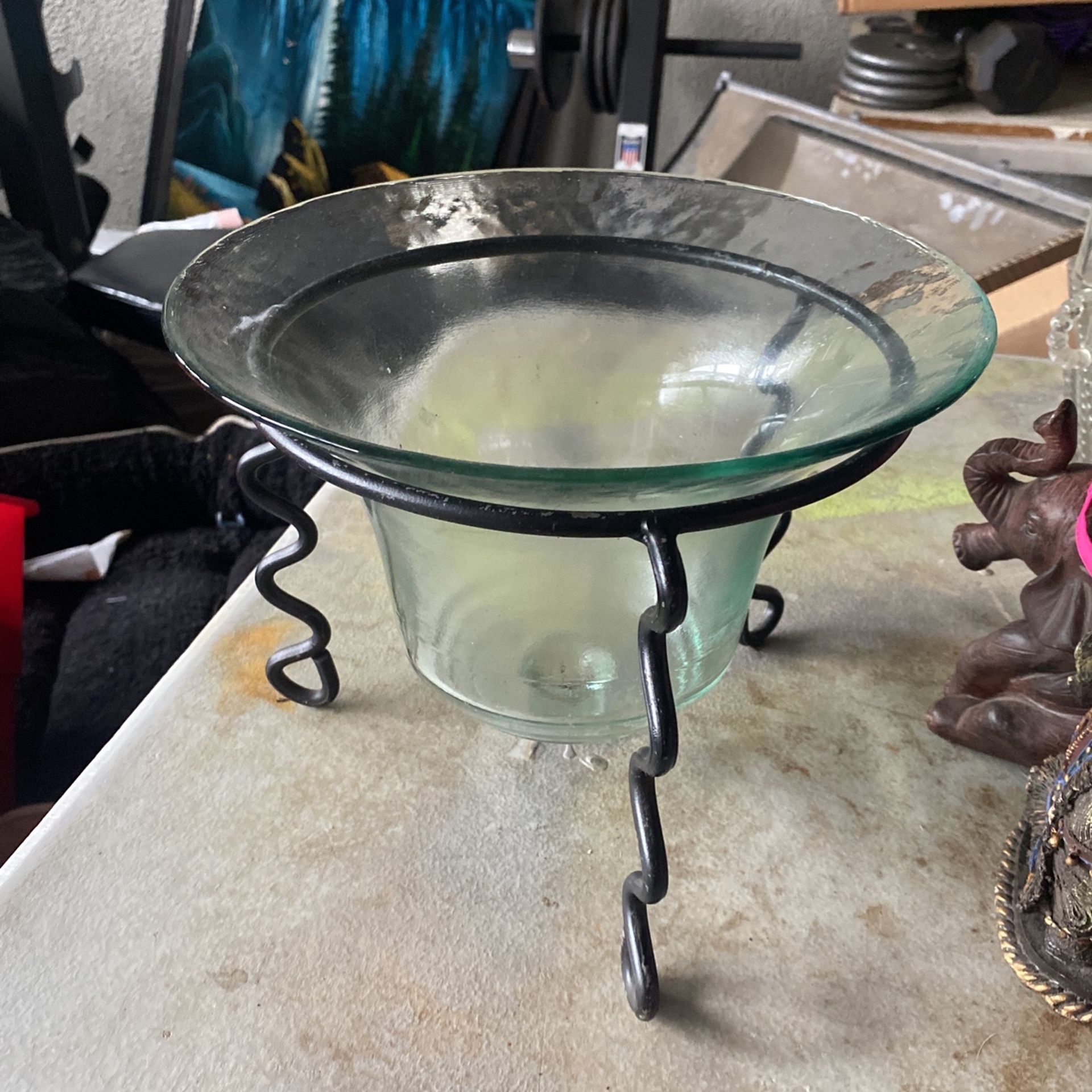 Glass Vase With Stand