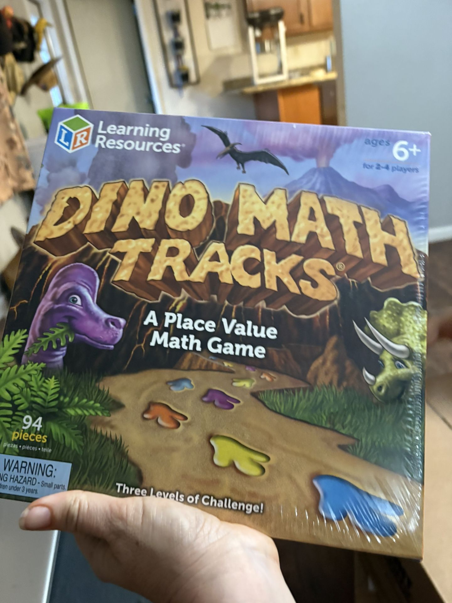 Dinosaur math tracks game