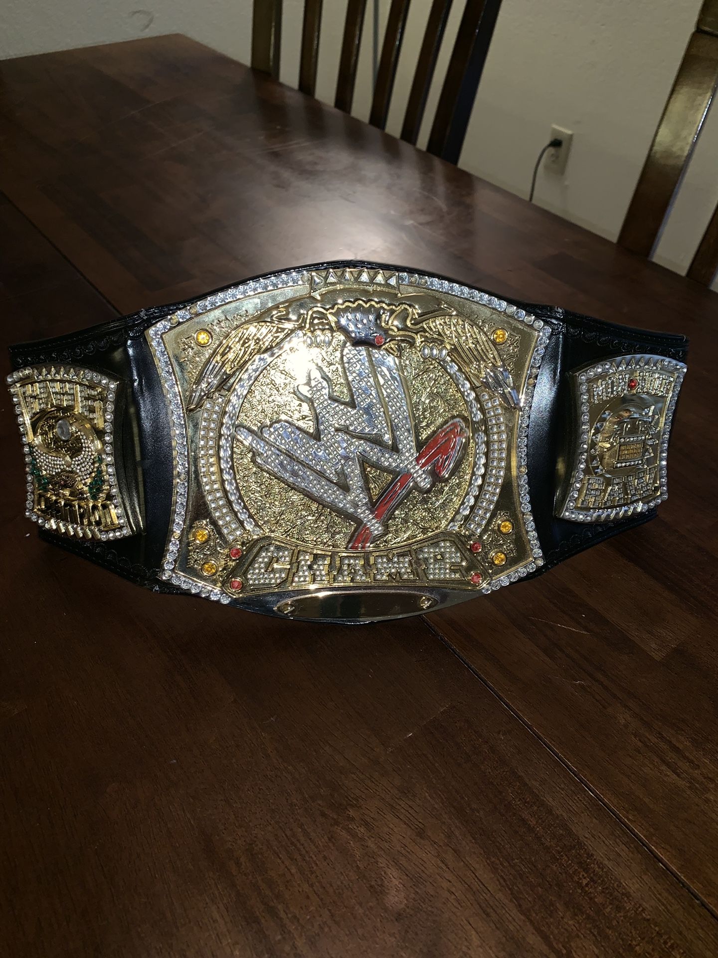 Wwe Mini Authentic Leather Spinner Championship Belt $100