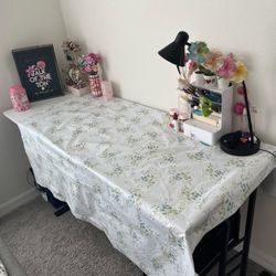 Large Table/Sewing Table With drawers and shelf
