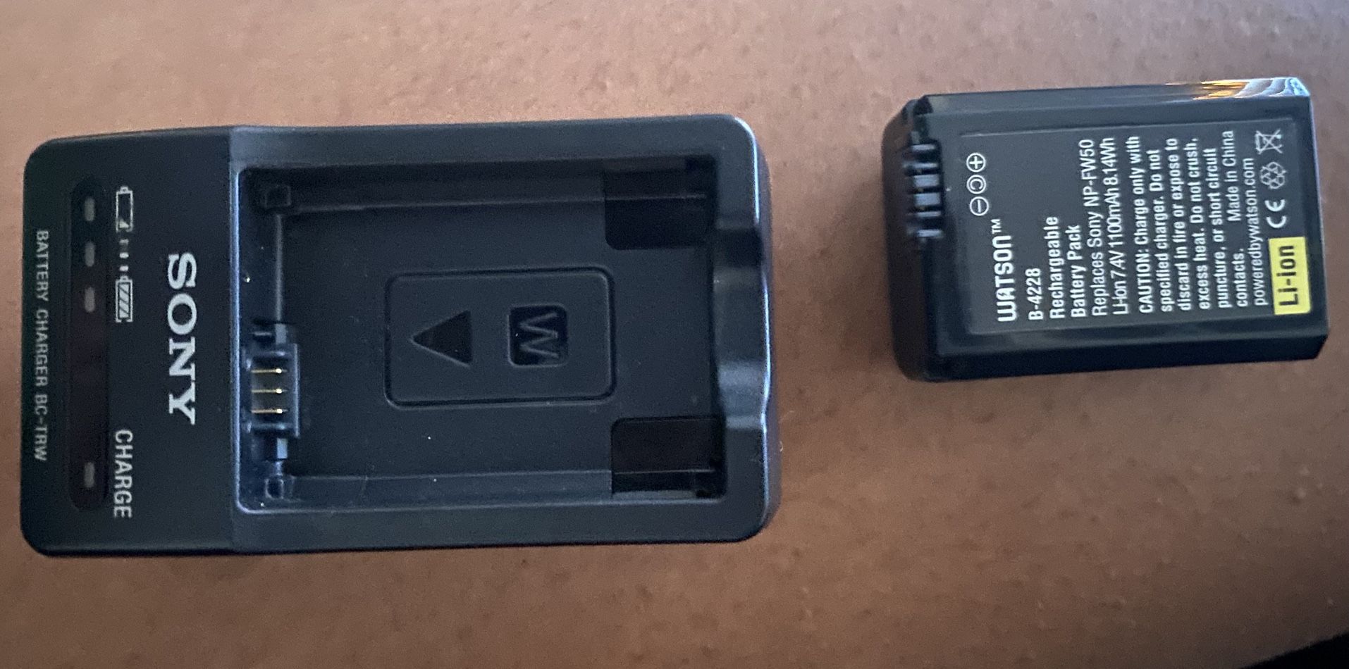 Sony Battery Charger w/ Watson battery