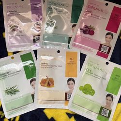 Korean Skincare DERMAL Brand Face Masks