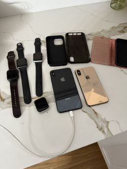 Apple cell phones and watches