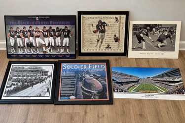 Chicago Bears & Chicago Sports Memorabilia Collection — 6-Piece Lot