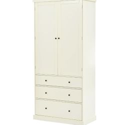 New Assembled 77 Inch High Freestanding Kitchen Sideboard, Farmhouse Sideboard Storage Cabinet with 3 Adjustable Shelves, 8 Door Shelves, 3 Drawers