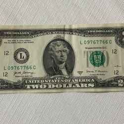 Lucky $2 Bill, 2017 Series A