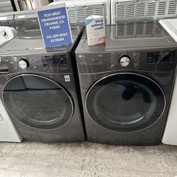 Lg ThinQ Washer And Gas Dryer 
