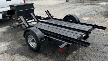 ZIEMAN 3 RAIL MOTORCYCLE TRAILER