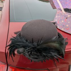 Vintage Hat Beaded Brim $20