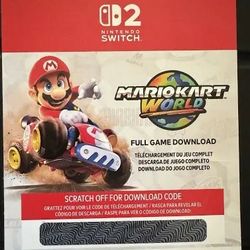 Mario Kart World Digital Code [ONLY] Nintendo Switch 2!