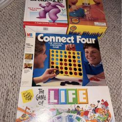 Random Vintage Milton Bradley Board Games Connect Four Life