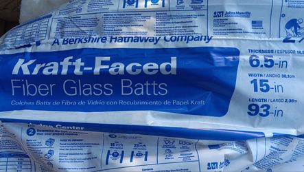 R19 Insulation 2x6 Wall Kraft-Faced