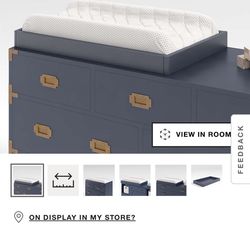 Crate And barrel/Land Of Nod Changing Table And Pad