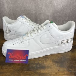 NEW Nike Air Force 1 '07 Low Triple White x EYBL Peach Jam 2025 Basketball Size 14 Custom Men’s Shoes OG Rare