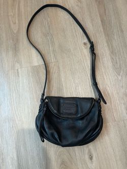 Marc Jacobs Black Leather Crossbody Bag