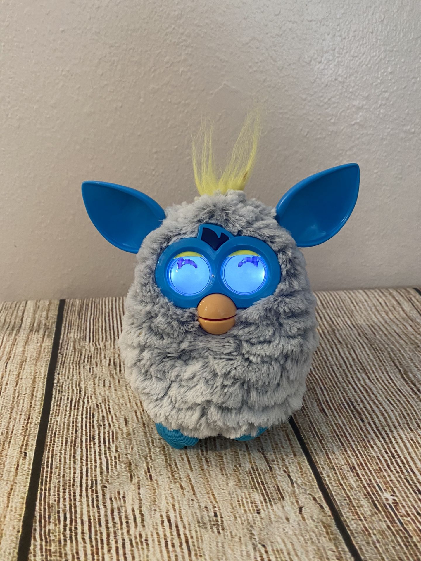 2012 Furby Boom Interactive Toy Electronic Pet Hasbro Grey & Teal Tested Working