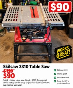 Table Saw with Stand  - skilsaw - 10" blade