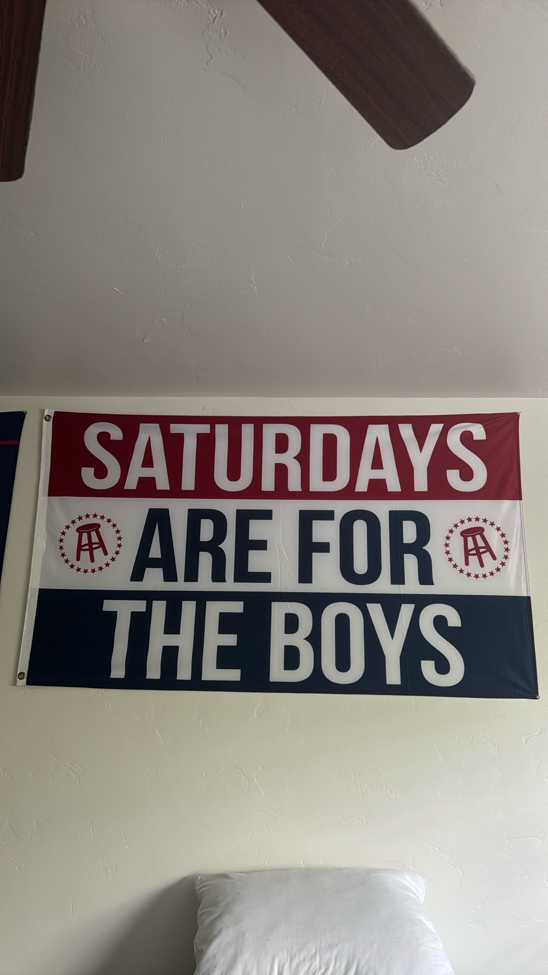 Barstool (Authentic) Saturdays Are For The Boys Flag
