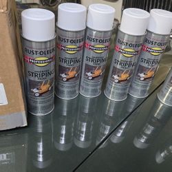 Paint Rustoleum White Paint Striping Paint NEW ALL 6 Cans $35