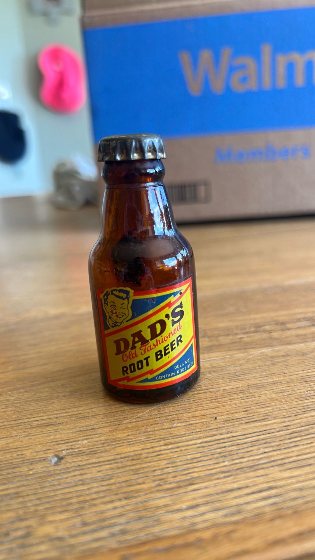 Vintage 1940s Dad’s Root Beer Miniature Promotional Bottle
