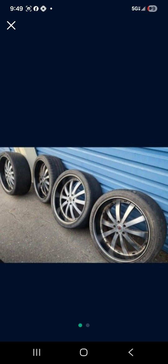 22" 5 Lug Rims 5x115