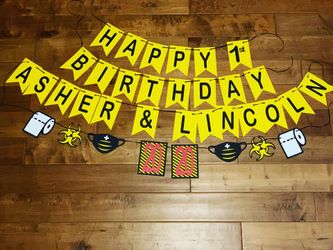 Quarantine Birthday banner