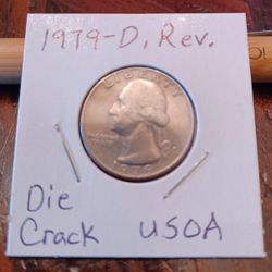 1979-D Rev. Die Crack/ Washington 