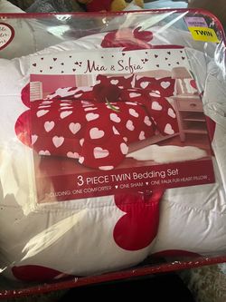 Mia & Sofia 3-Piece Twin Bedding Set